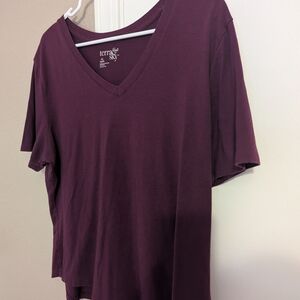 Terra & Sky Women's V-Neck Top - Purple